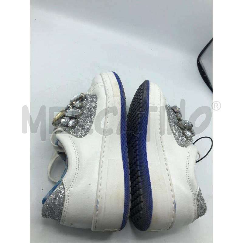 SCARPE DONNA BIANCO BLU STRASS 36 DOR | Mercatino dell'Usato Avellino 4