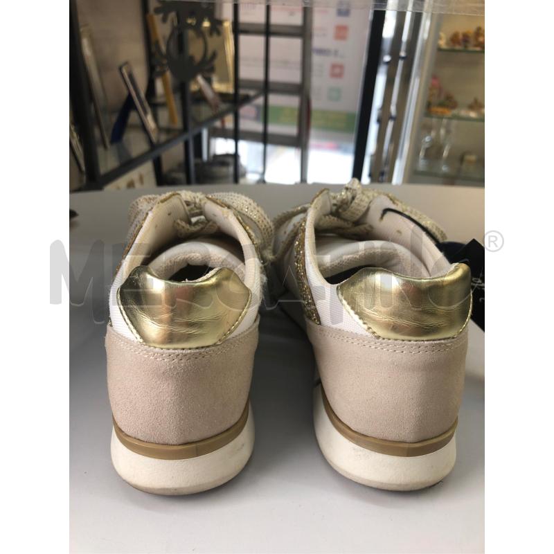 SCARPE DONNA BIANCO BORCHIETTE DORATE MELANIA | Mercatino dell'Usato Avellino 4
