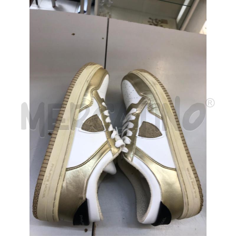 SCARPE DONNA BIANCO DORATO PHILIPE MODEL | Mercatino dell'Usato Avellino 4