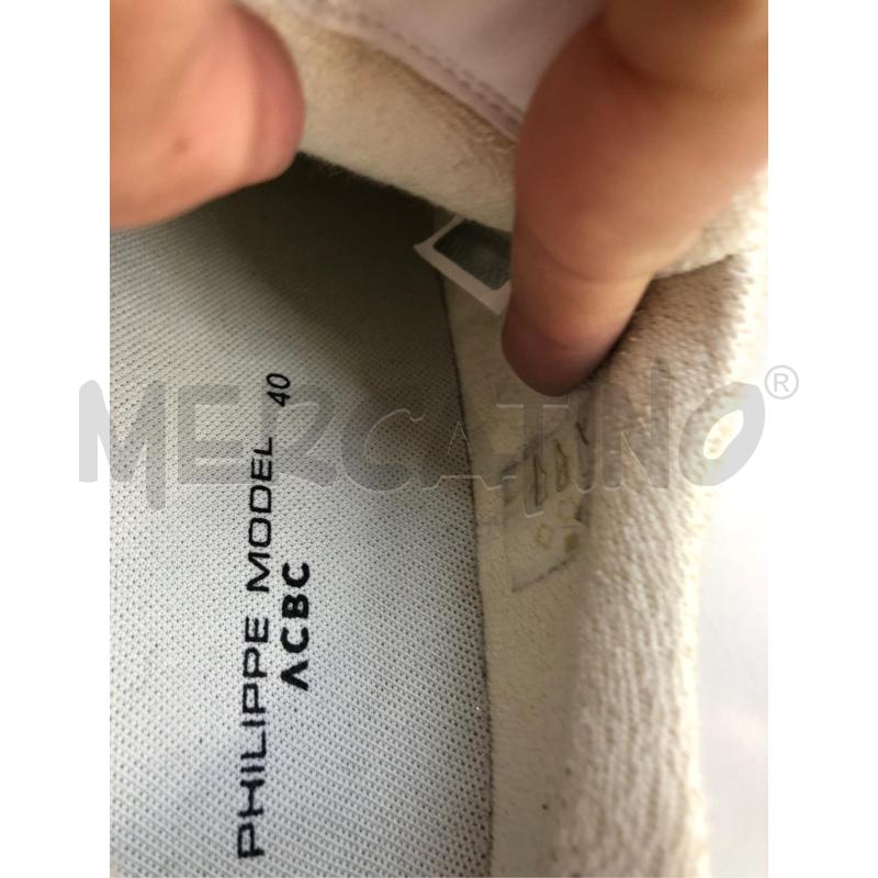 SCARPE DONNA BIANCO DORATO PHILIPE MODEL | Mercatino dell'Usato Avellino 5