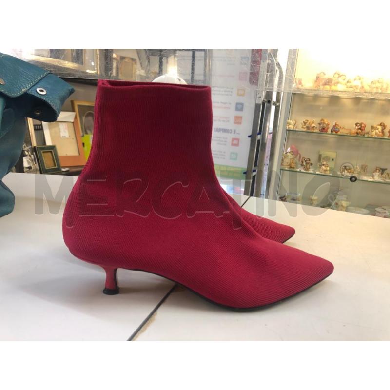 SCARPE DONNA CALZINO ROSSO PUNTA  | Mercatino dell'Usato Avellino 5