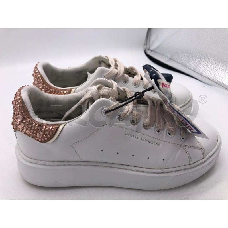 SCARPE DONNA CRIME LONDON BIANCO STRASS  | Mercatino dell'Usato Avellino 1