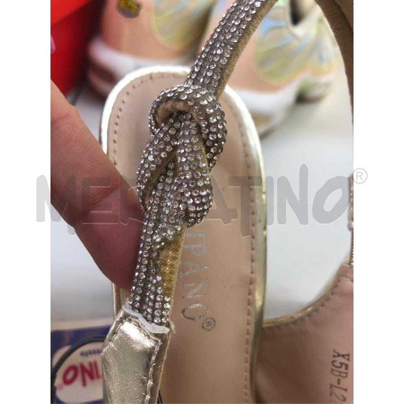 SCARPE DONNA DORATO STRASS DIETRO | Mercatino dell'Usato Avellino 5