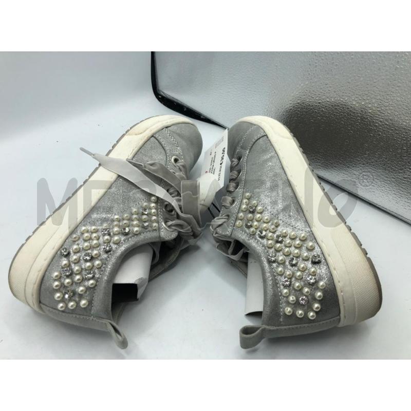 SCARPE DONNA GRIGIO PERLE BIANC  | Mercatino dell'Usato Avellino 4