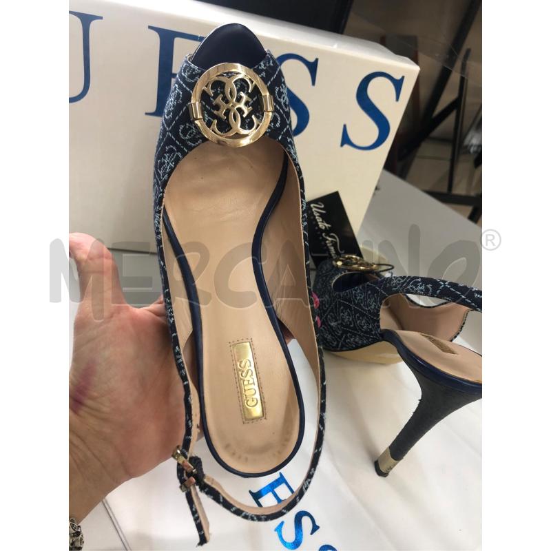 SCARPE DONNA GUESS BLU TACCO  | Mercatino dell'Usato Avellino 3