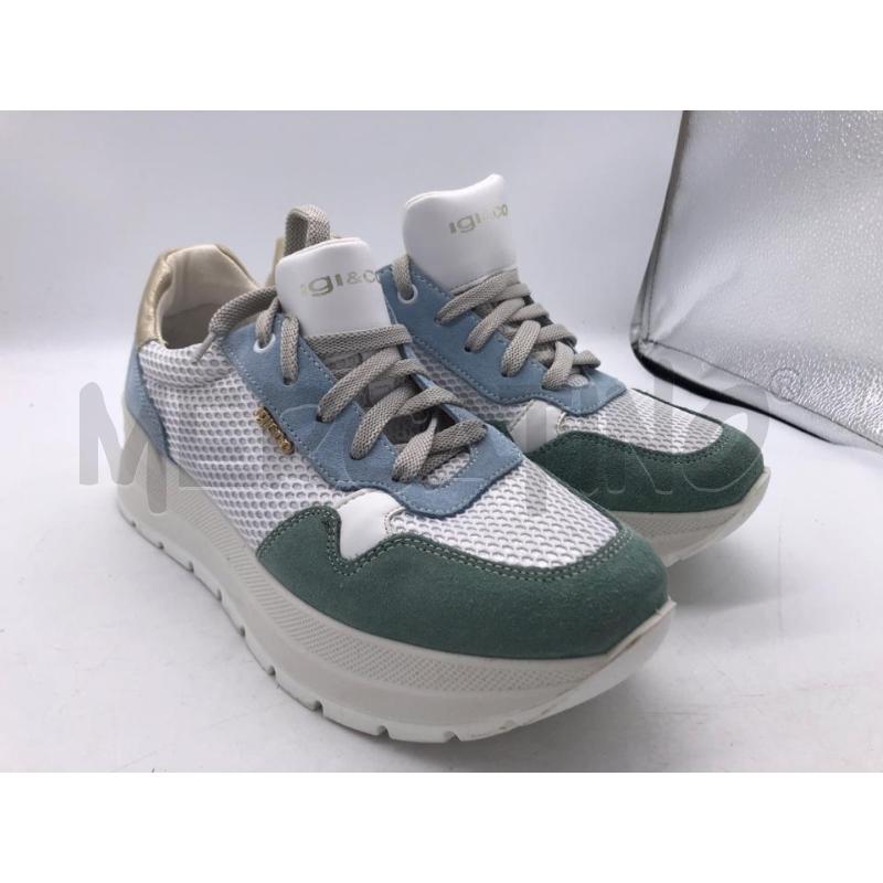 SCARPE DONNA IGI&CO BIANC BLU VERDE | Mercatino dell'Usato Avellino 1