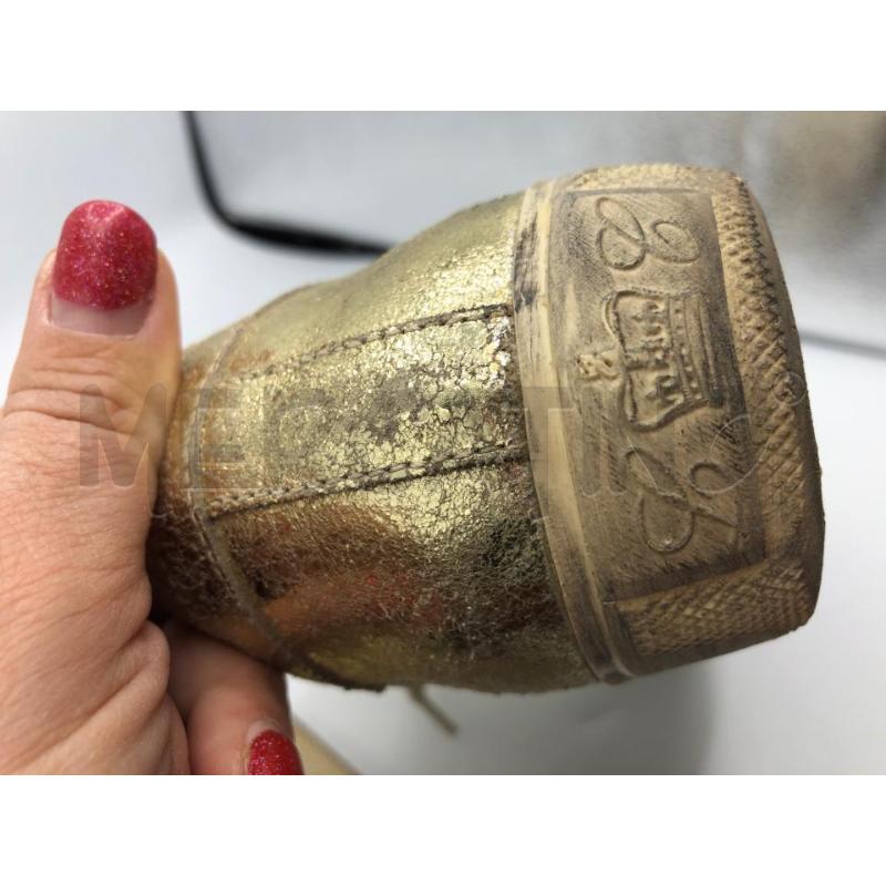 SCARPE DONNA LEATHER CROWN DORATE  | Mercatino dell'Usato Avellino 5