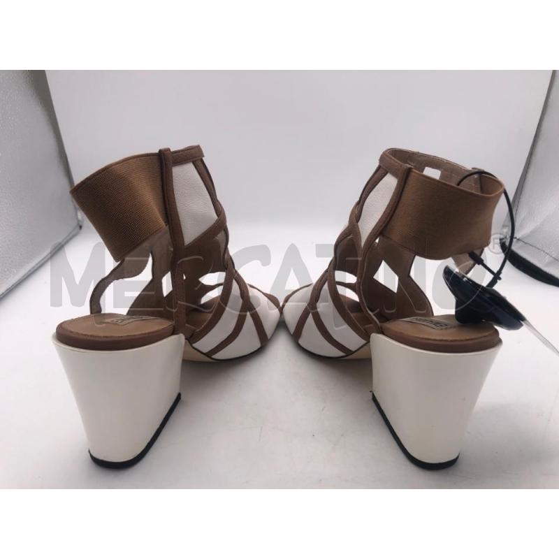 SCARPE DONNA MANUELLE VEE BIANCO BEIGE  | Mercatino dell'Usato Avellino 4