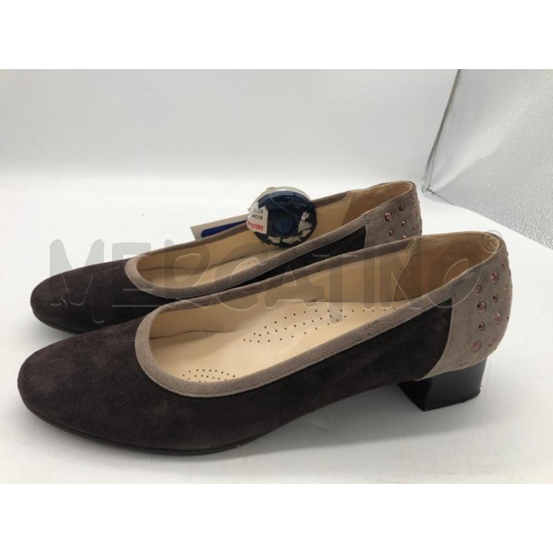 SCARPE DONNA MARRONE CAMOSC BORCHIE DIETRO ROMAGNOL | Mercatino dell'Usato Avellino 1