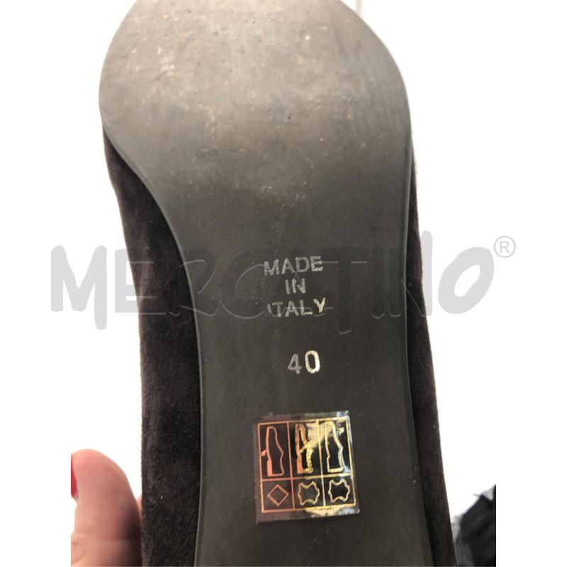 SCARPE DONNA MARRONE CAMOSC BORCHIE DIETRO ROMAGNOL | Mercatino dell'Usato Avellino 4