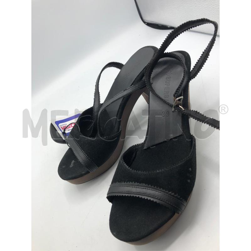 SCARPE DONNA NERE LEGNO SUPERGA  | Mercatino dell'Usato Avellino 1