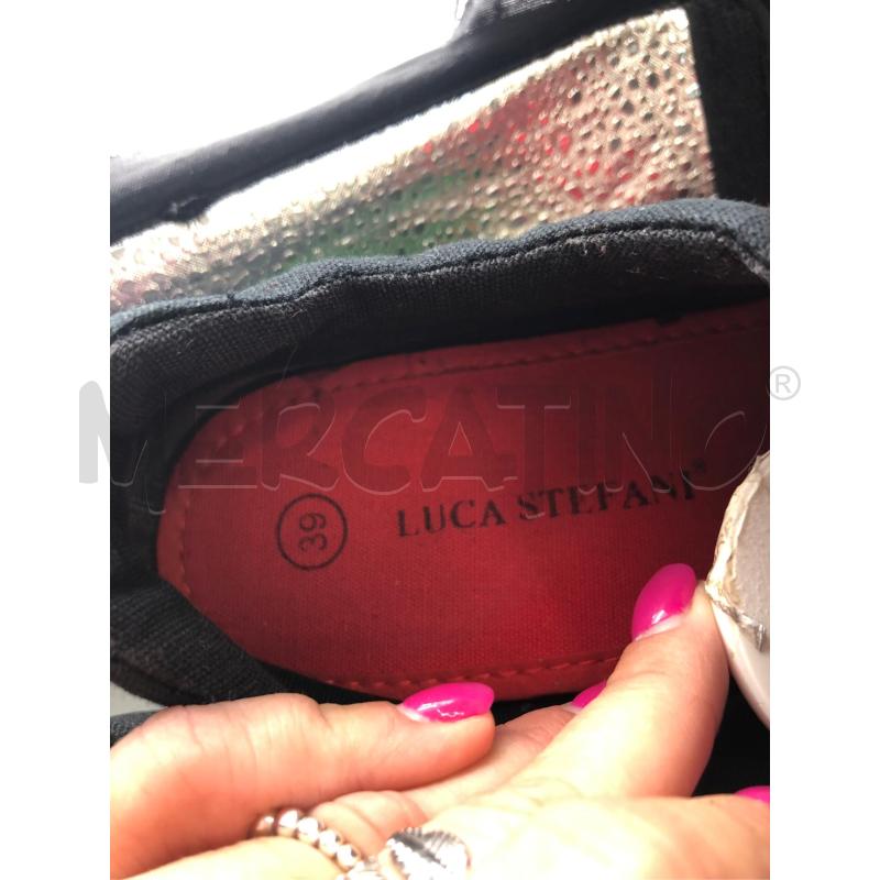 SCARPE DONNA NERE TELA FIORI  | Mercatino dell'Usato Avellino 4