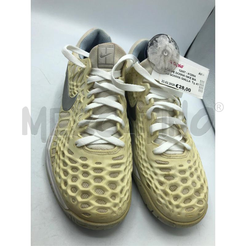 SCARPE DONNA NIKE BIANCO GOMMA GIALLA  | Mercatino dell'Usato Avellino 2