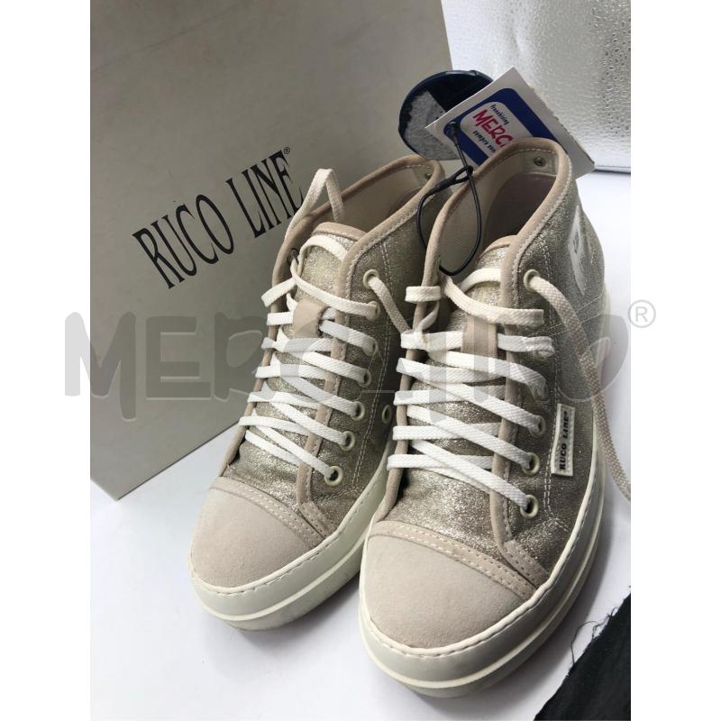 SCARPE DONNA PLATINO GLITTER RUCOLINE  | Mercatino dell'Usato Avellino 3