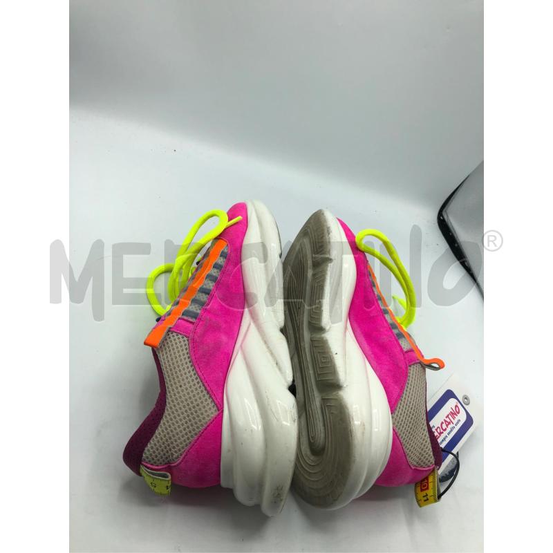 SCARPE DONNA REV ROSA FUCSIA BIANCO LUCIDO  | Mercatino dell'Usato Avellino 3