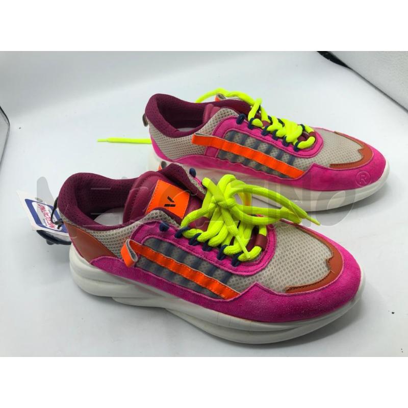 SCARPE DONNA REV ROSA FUCSIA BIANCO LUCIDO  | Mercatino dell'Usato Avellino 5