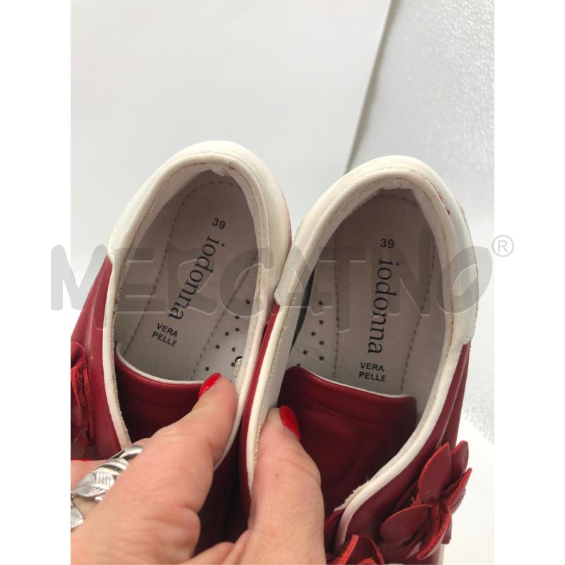 SCARPE DONNA ROSSE FIORI 39 PELLE  | Mercatino dell'Usato Avellino 2
