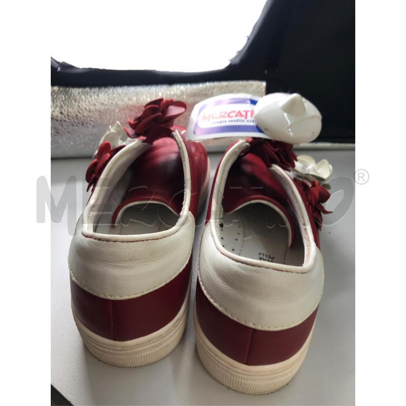 SCARPE DONNA ROSSE FIORI 39 PELLE  | Mercatino dell'Usato Avellino 3