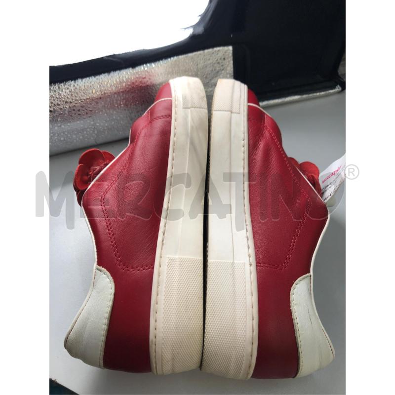 SCARPE DONNA ROSSE FIORI 39 PELLE  | Mercatino dell'Usato Avellino 4
