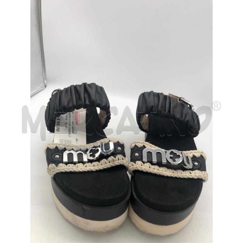 SCARPE DONNA SANDALI MOU NERE  | Mercatino dell'Usato Avellino 1