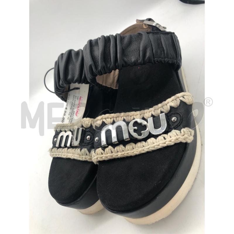 SCARPE DONNA SANDALI MOU NERE  | Mercatino dell'Usato Avellino 4