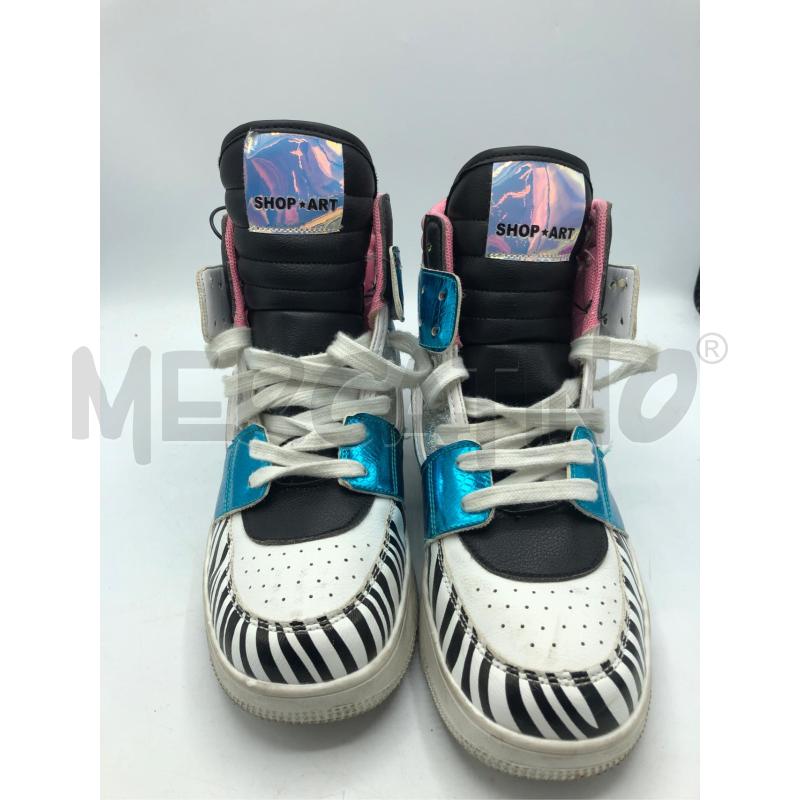 SCARPE DONNA SHOP ART ROSA BIANCO ZEBR | Mercatino dell'Usato Avellino 2