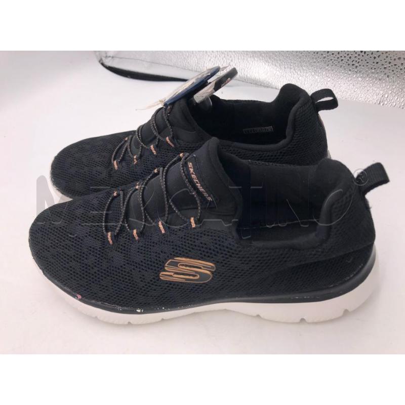 SCARPE DONNA SKECHERS NERO/BLU  | Mercatino dell'Usato Avellino 1