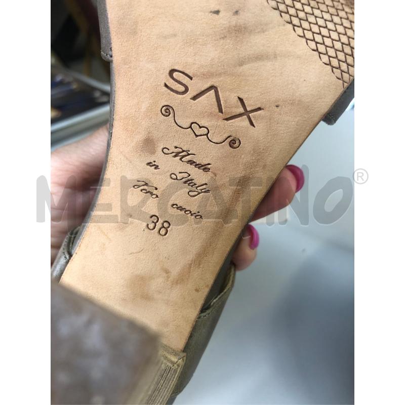 SCARPE DONNA TACCO FANGO SAX  | Mercatino dell'Usato Avellino 4