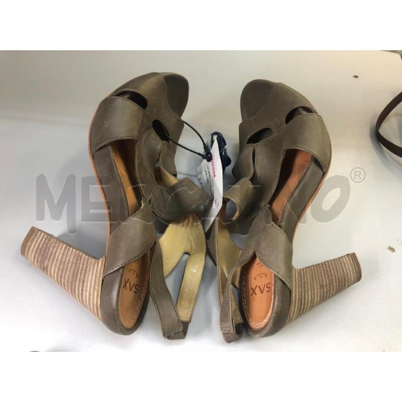 SCARPE DONNA TACCO FANGO SAX  | Mercatino dell'Usato Avellino 5