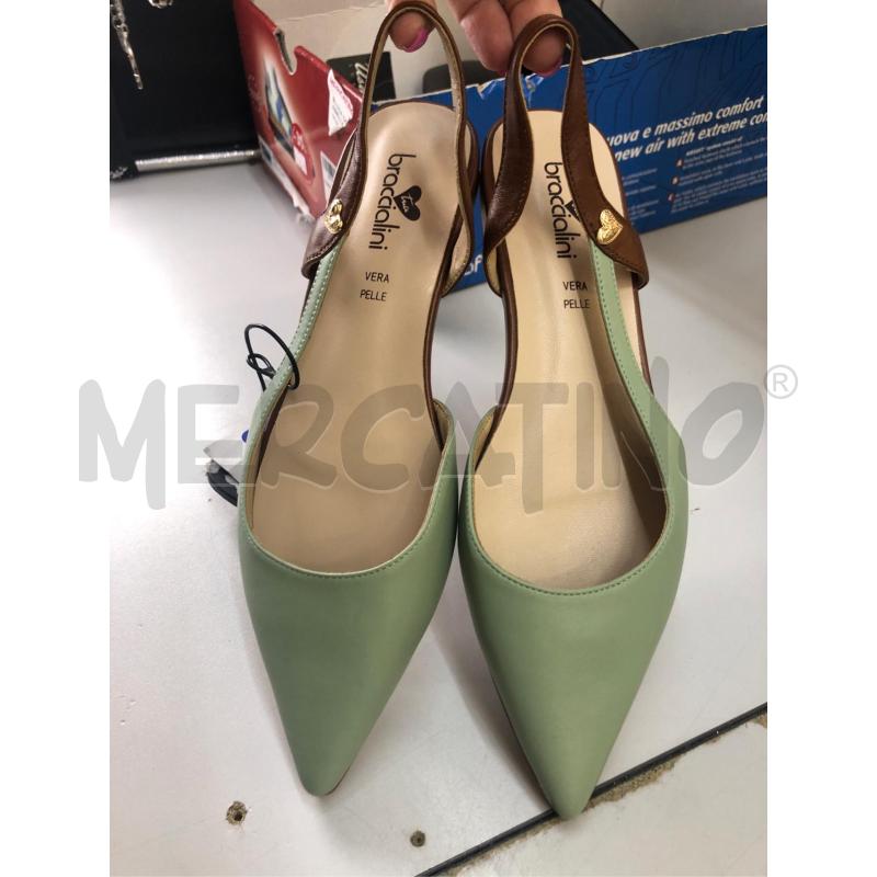 SCARPE DONNA VERDE MARRONE BRACCIALINI  | Mercatino dell'Usato Avellino 2