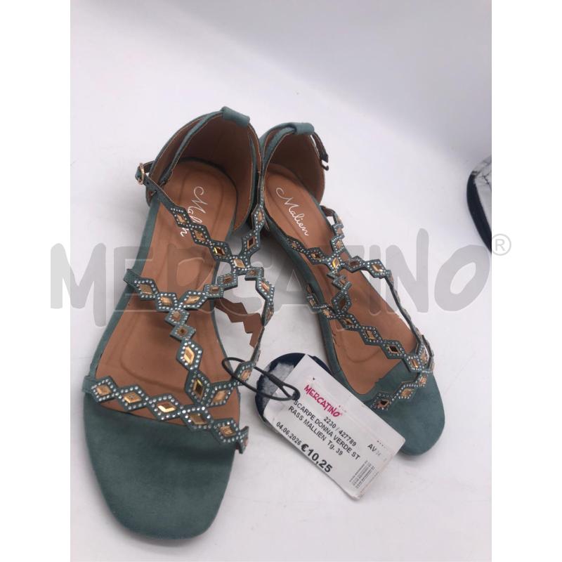 SCARPE DONNA VERDE STRASS MALLIEN | Mercatino dell'Usato Avellino 1