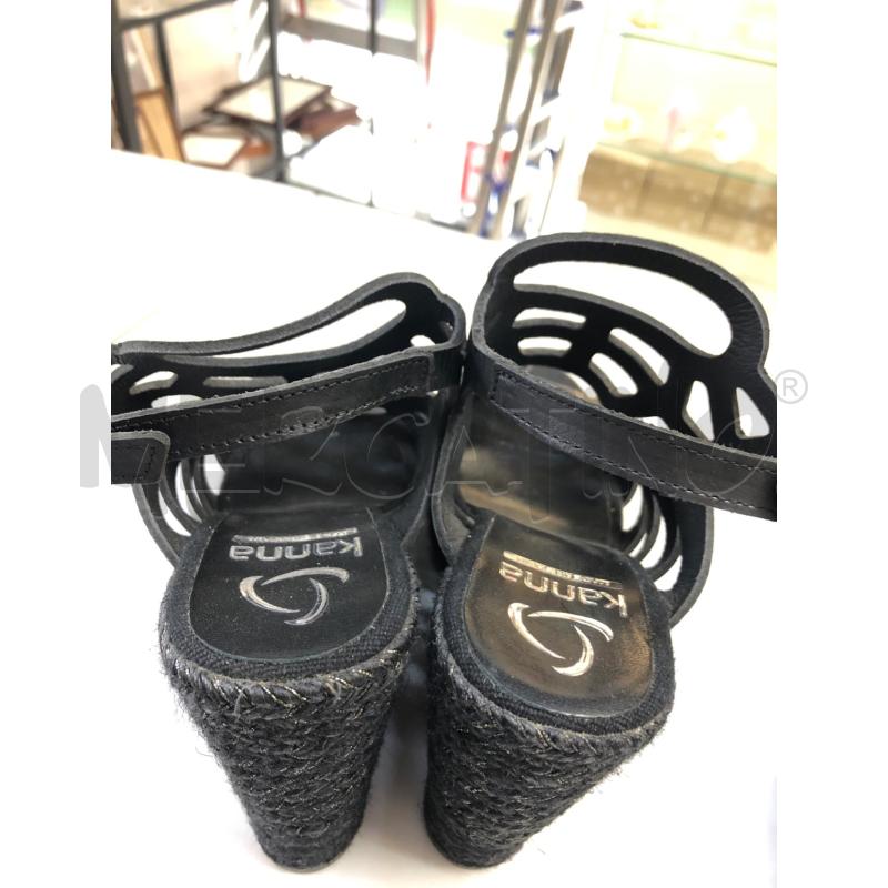 SCARPE DONNA ZEPPA NERA TRAFORA  | Mercatino dell'Usato Avellino 2