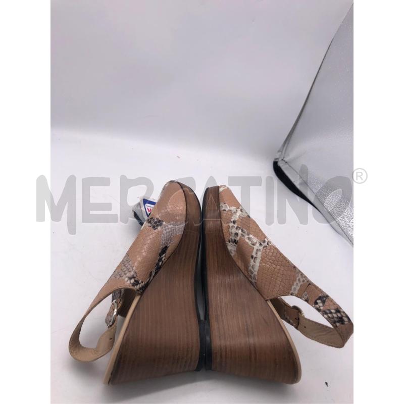SCARPE DONNA ZEPPA PITONATA BEIGE GRIGIO ZAMAGNI  | Mercatino dell'Usato Avellino 4