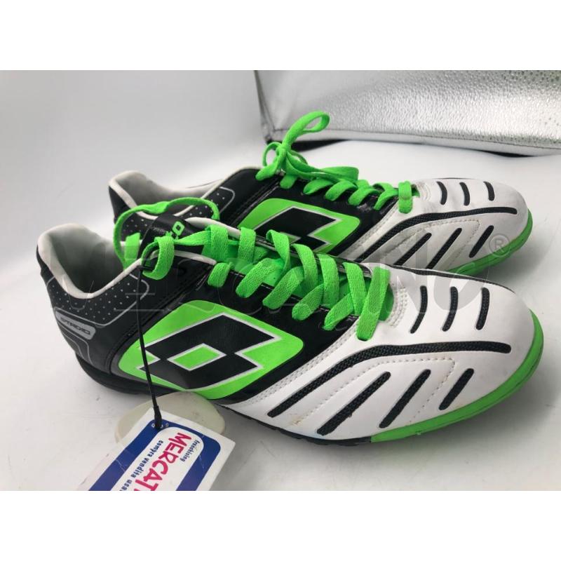 SCARPE UOMO CALCIO LOTTO NERO VERDE  | Mercatino dell'Usato Avellino 1