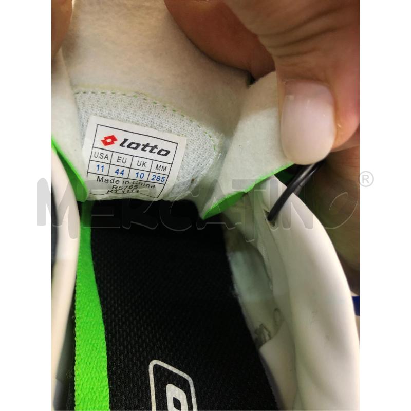 SCARPE UOMO CALCIO LOTTO NERO VERDE  | Mercatino dell'Usato Avellino 4