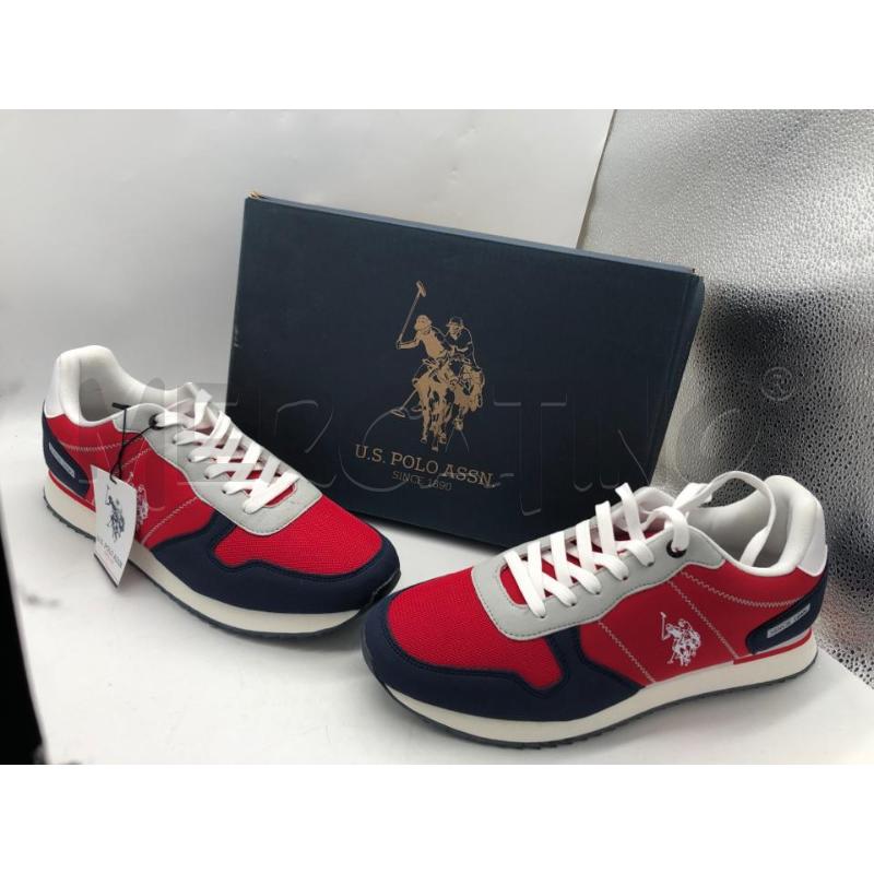SCARPE UOMO ROSSO BLU POLO ASSN | Mercatino dell'Usato Avellino 1