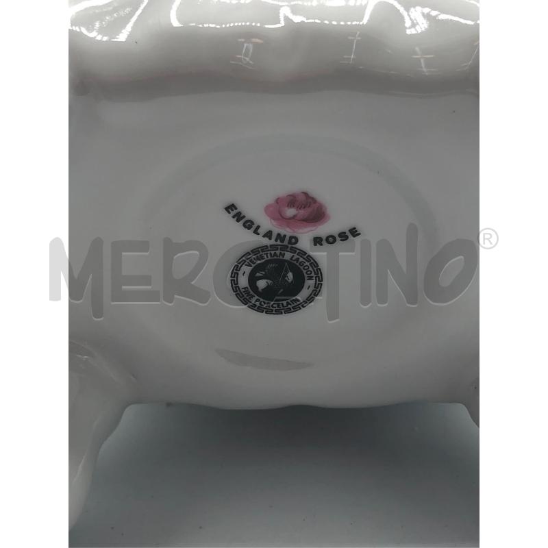 SCATOLA CERAMICA CON COPERCHIO ENGOLAND ROSA  | Mercatino dell'Usato Avellino 2