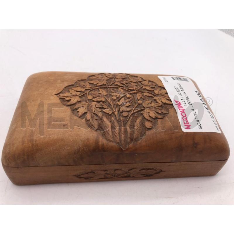 SCATOLA LEGNO INTARSI  | Mercatino dell'Usato Avellino 1