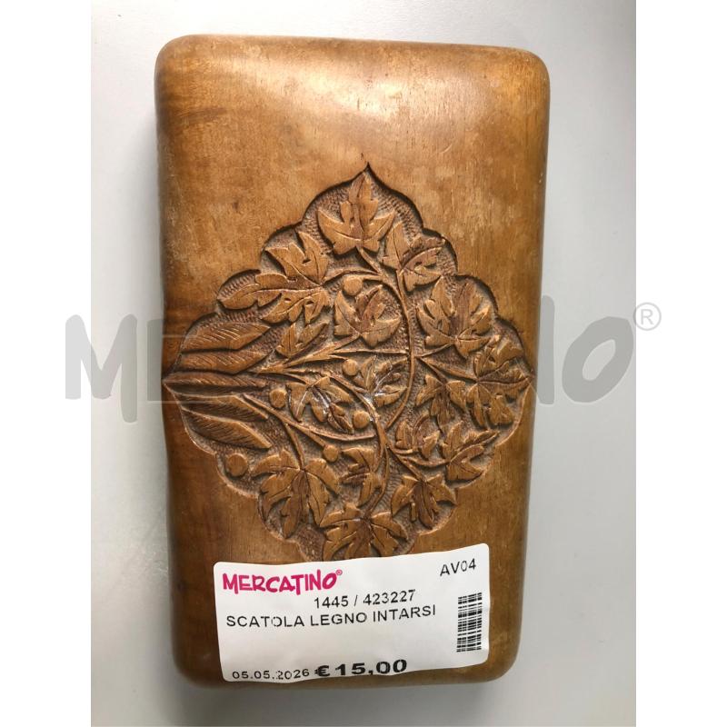 SCATOLA LEGNO INTARSI  | Mercatino dell'Usato Avellino 4