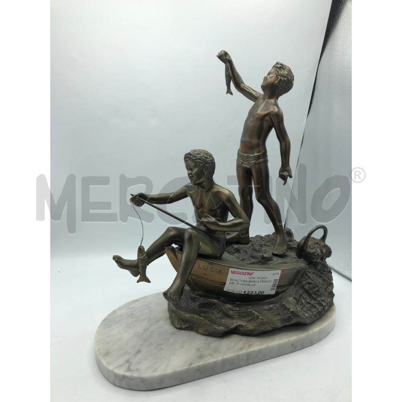 SCULTURA BARCA PESCATORI  P. UCCELLO  | Mercatino dell'Usato Avellino 1