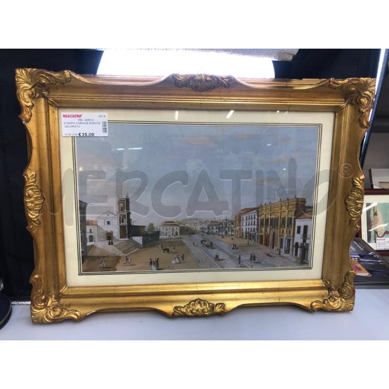 STAMPA CORNICE DORATA DECORATA | Mercatino dell'Usato Avellino 1