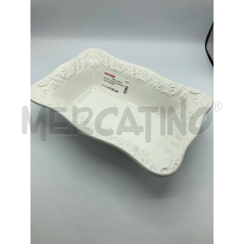 SVUOTA TASCHE CERAM BIANCO BIZZIRRI  | Mercatino dell'Usato Avellino 1