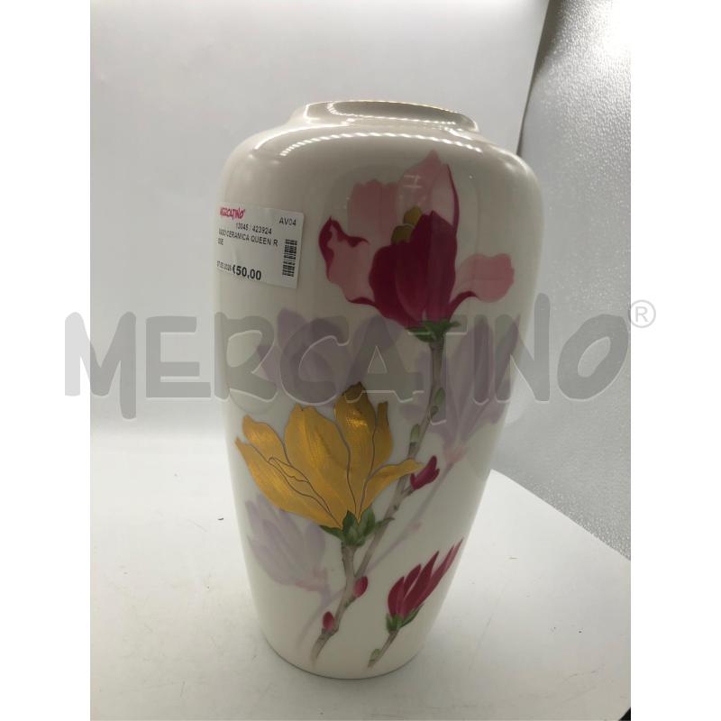 VASO CERAMICA QUEEN ROSE  | Mercatino dell'Usato Avellino 1