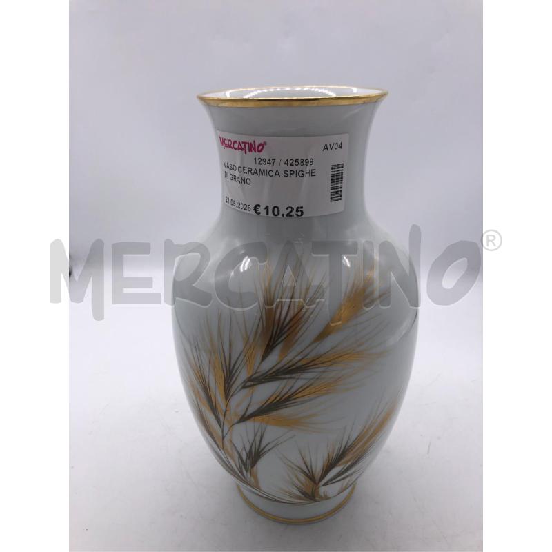 VASO CERAMICA SPIGHE DI GRANO  | Mercatino dell'Usato Avellino 1