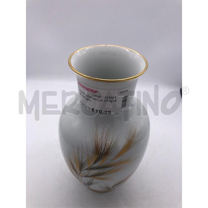 VASO CERAMICA SPIGHE DI GRANO  | Mercatino dell'Usato Avellino 2