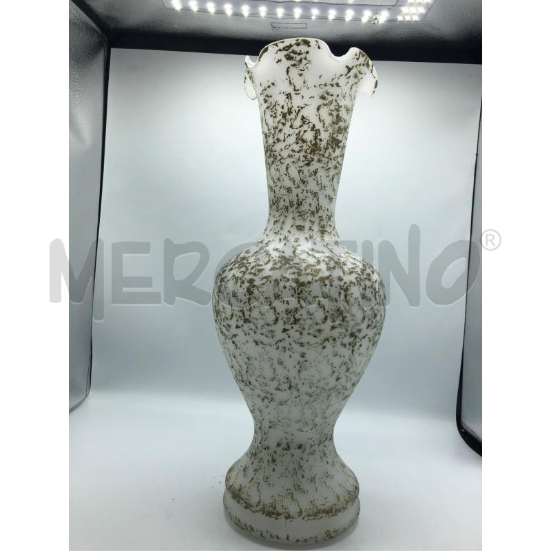 VASO OPACO CON SPUGNETTATO DORATO  | Mercatino dell'Usato Avellino 1