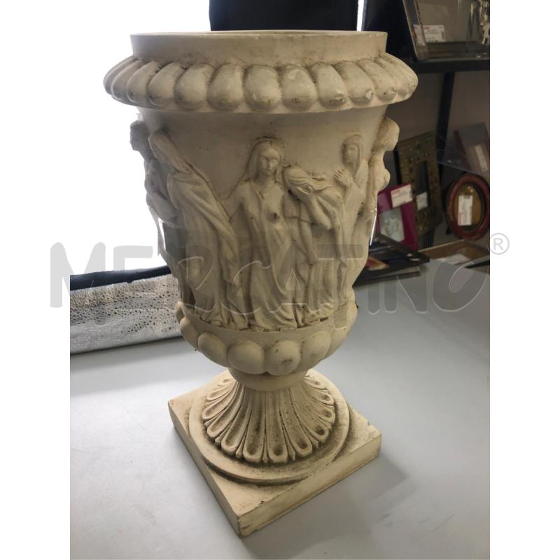 VASO PORTAFIORI CON FIGURE  | Mercatino dell'Usato Avellino 4