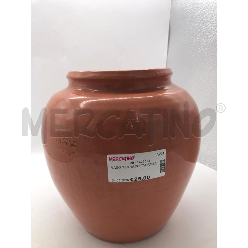 VASO TERRACOTTA ROSA | Mercatino dell'Usato Avellino 1