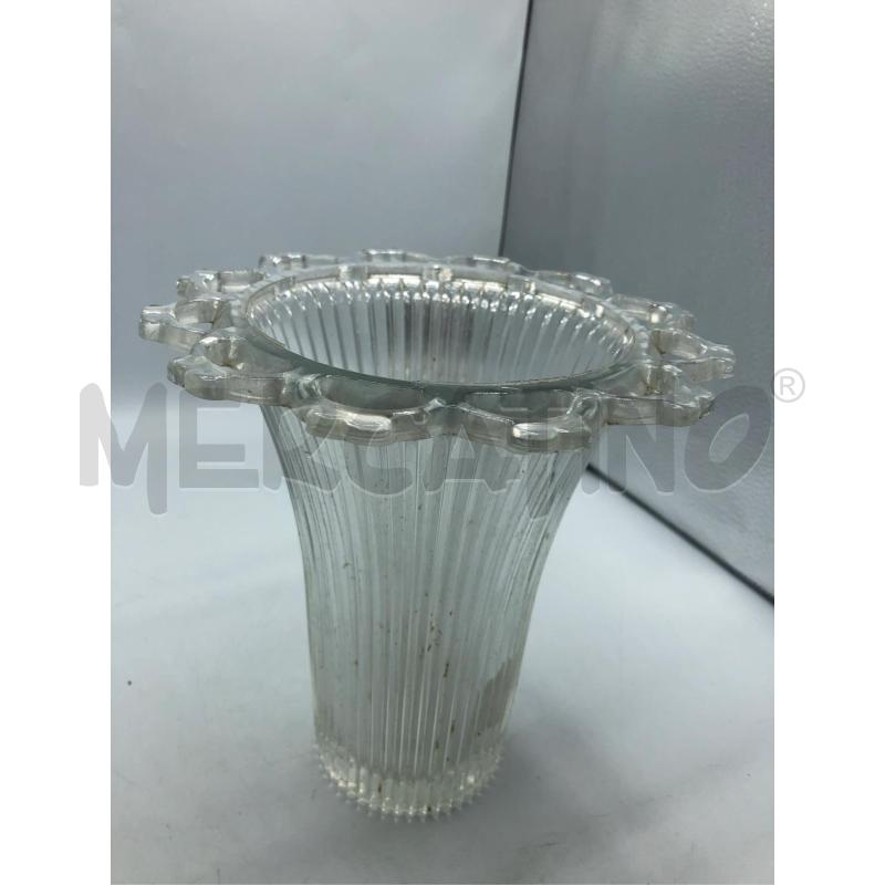 VASO VETRO ORLATO RIGATO  | Mercatino dell'Usato Avellino 1