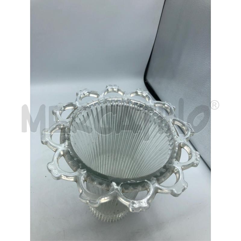 VASO VETRO ORLATO RIGATO  | Mercatino dell'Usato Avellino 2